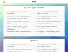 Tablet Screenshot of licencedemathematiques.com